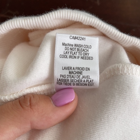 YOUNG FABULOUS & BROKE Velvet Ollie sweat Pant In Solid Cream color size L - Picture 6 of 7